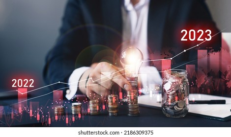 Energy crisis is increasing in 2023 compared to 2022. Rising prices and the energy crisis concept. Rising electricity prices worldwide due to the global crisis. - Powered by Shutterstock