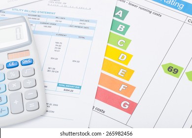 Energy Efficiency Chart, Utility Bill And Calculator