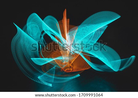 energy flower - light painting art photography