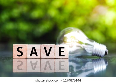 Energy saving concept.