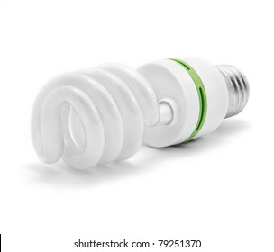 Energy saving light bulb with green line - Powered by Shutterstock