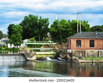 Energy-generating Dam On The Seneca River In Baldwinsville, New York