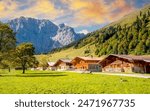 Eng Alm, Alpine Village, Hinterriss, Vomp, Karwendel, Austria 