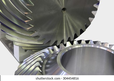 Engage And Transfer Torque Helical Bevel Gears