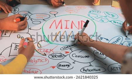 Engaging mind mapping session showcasing hands of participants writing and drawing ideas on paper. A vibrant and collaborative approach to brainstorming concepts and strategies. SACTR