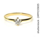 Engajement diamond ring gold yelow and white