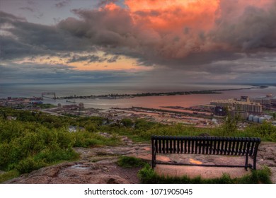 Enger Tower is a tourist destination and scenic view in Duluth, Minnesota