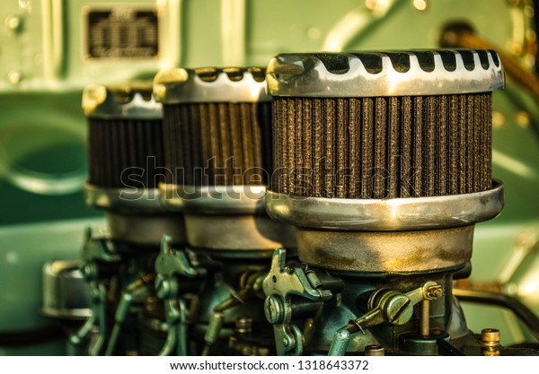 Engine Air Filters on top of\
Engine