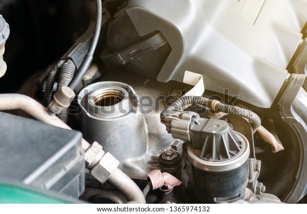 Engine car maintenance open the\
cover prepare to fill in lubricant engine oil, automobile service\
station repair and maintenance car engine follow as the\
schedule.