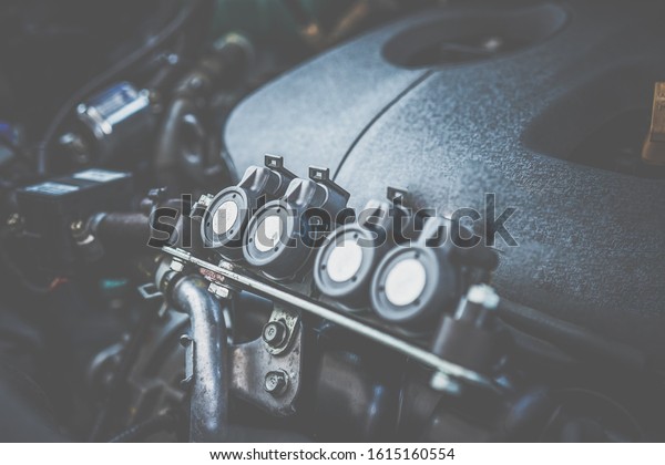 Engine of car technology\
background