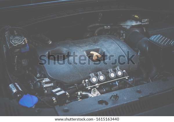 Engine of car technology\
background
