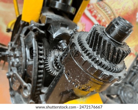 Engine components used to build robots