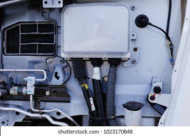 Engine Control Unit (ECU) Isolated On Truck  Cabin