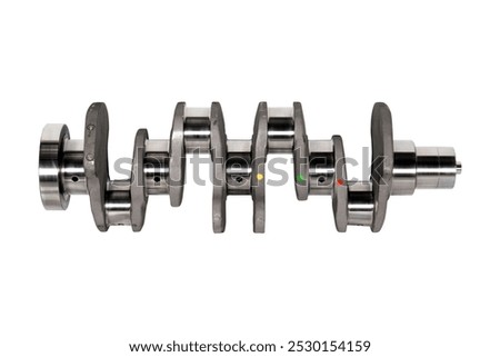 Engine Crankshaft on a white background