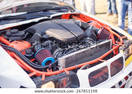 Engine of the drift car.