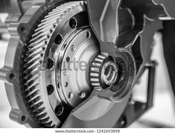 engine gear wheels,
industrial background