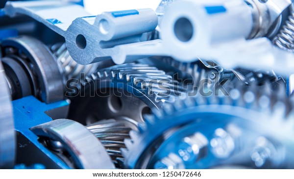 engine gear wheels,\
industrial background