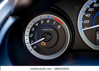 Engine Light Warning Signal On Car Stock Photo 1884224962 | Shutterstock