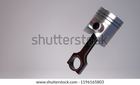 engine piston isolated