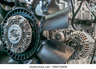 Engine power plant with airscrew for airflow and air cooling - Shutterstock ID 1006710604