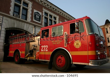 Engine responds to a fire call.