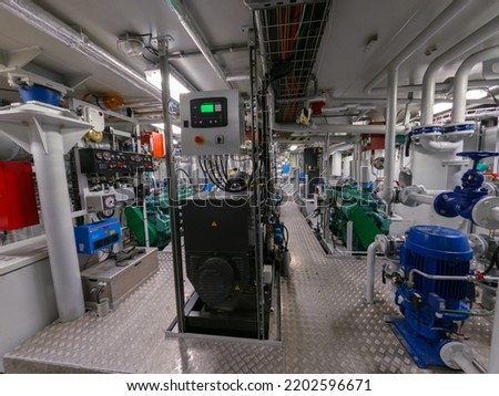 Engine room on a riverboat