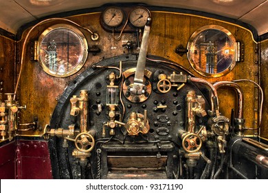 Engine Room On The Steam Train