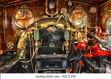 Engine Room On The Steam Train