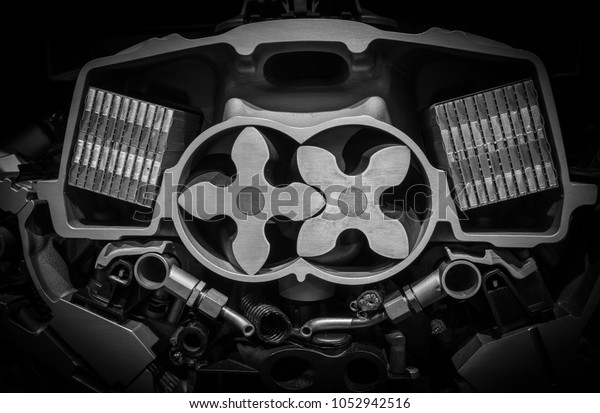 Engine with rotor of a\
modern car .