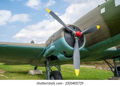 Engine Of The Soviet Military Aircraft Lisunov Li-2.