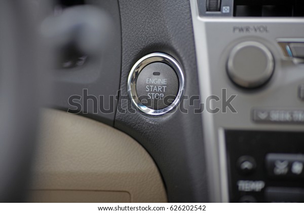 the engine start button\
car