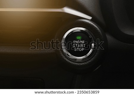 Engine Start Button on eco car
