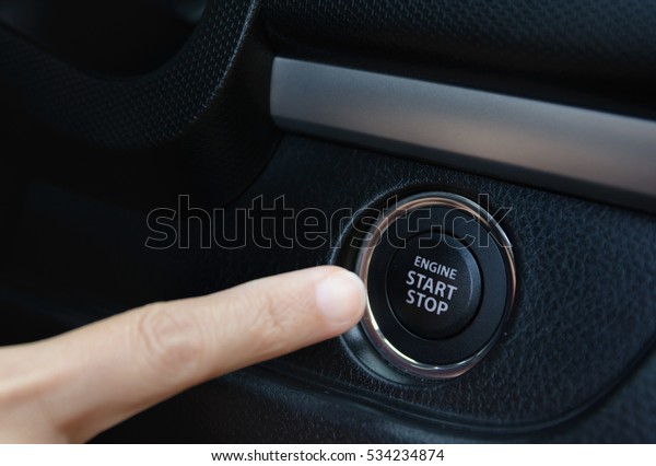 engine start stop button of\
car