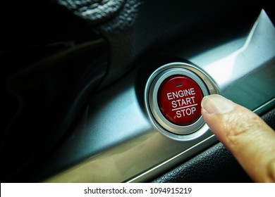 Engine start and stop button of vehicle
