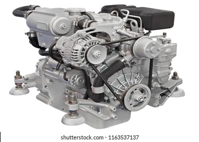 Engine Under White Background Stock Photo 1163537137 