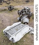 Engine wreckage from Boeing RB-29A Superfortress that crashed on Bleaklow, Peak District, UK