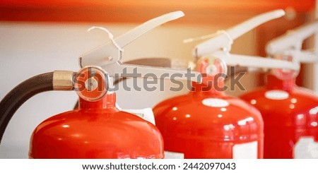 Engineer check fire suppression system,check fire extinguisher tank in the fire control room for safety