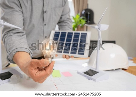 The engineer is designing an energy-efficient house