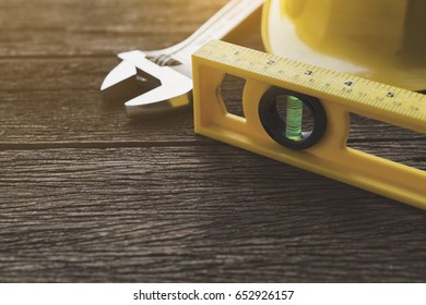 Engineer Desk Background Project Ideas Concept Stock Photo 652926157