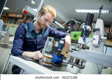 Engineer in the factory