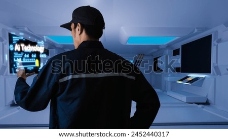 Engineer Inspector ai Chat technology bot service Contact US application on smartphones, used to help ask questions assistance Give advice Provide advice on knowledge technology Help make appointment