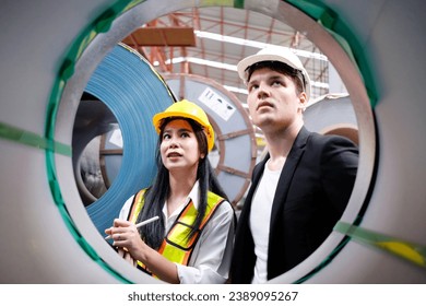 Engineer inspects machinery Maintenance of machinery in the factory. - Powered by Shutterstock