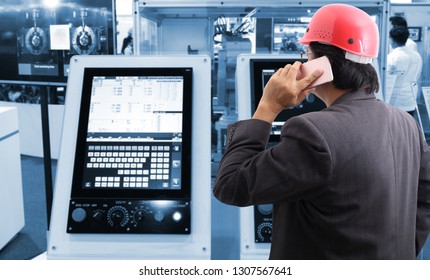 Engineer Machine Real Time Monitoring System Stock Photo 1307567641 ...