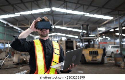 Engineer and mechanical system placement in the old mechanical factory by using a virtual reality simulator design to achieve the most efficient and accurate.