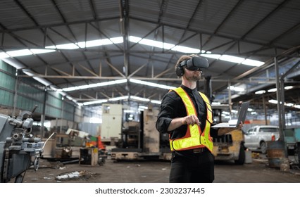 Engineer and mechanical system placement in the old mechanical factory by using a virtual reality simulator design to achieve the most efficient and accurate.