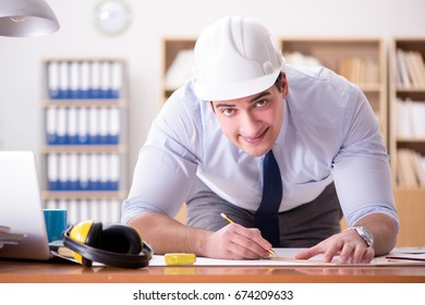 Engineer Supervisor Working On Drawings Office Stock Photo (Edit Now ...