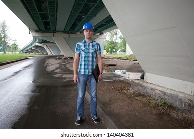  Engineer under a bridge