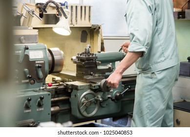 Engineer working at the factory