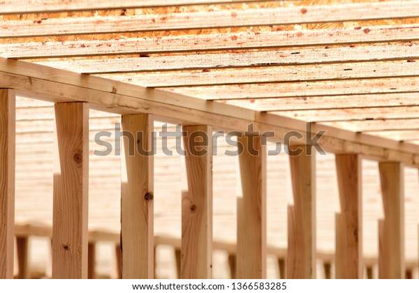 Engineered Wood Floor Joists Span Crawl Stock Photo Edit