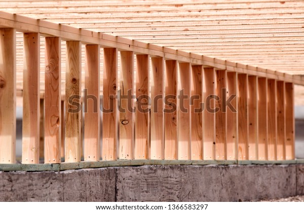 Engineered Wood Floor Joists Span Crawl Stock Photo Edit